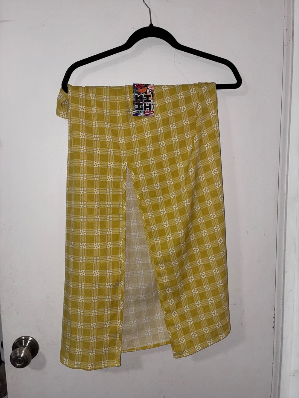 NWT Hawaii’s Finest Yellow Palaka Skirt Size XL